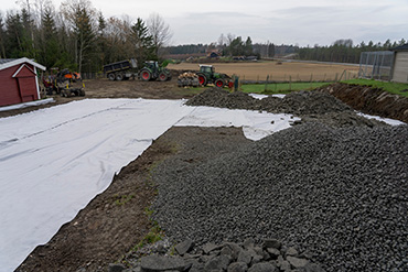 Geotextile used in the construction industry